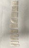 A set of 10pcs White MOP block inlays. Suitable for Les Paul or SG style guitars. Shell thickness 2mm. Flat and ready to be installed.