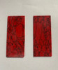 Red Marble H064 artificial stone blanks 30x70x2mm polished 1 side suitable for inlay. Can be cut with standard cutting tools - jewellery saw similar in characteristics to mother of pearl (hardness approx. 3. Can be sanded and polished same way as shell material.