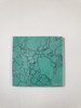 Turquoise Green M114 artificial stone blanks 50 x 50 x 2mm suitable for inlay. Can be cut with standard cutting tools - jewellery saw similar in characteristics to mother of pearl (hardness approx. 3. Can be sanded and polished same way as shell material. All pcs are A grade good on both sides.