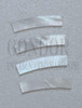 White Mother of Pearl solid shell curved strips 6.35mm (1/4") width x 24mm (0.945") length x 1.3mm (0.05") thickness x 115mm (4.53") inside diameter. A grade quality good on both sides, flat and uniform in thickness and width. Ideal for use in rosettes and purfling on musical instruments - Ukuleles, guitars, mandolins etc. as well as in furniture, jewellery and other decorative applications.