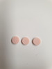 Pink stone RPINK1 artificial stone dots 3 x 1.3mm thickness - round flat pcs cut to precise diameter and thickness. Ideal for use in inlay applications - for fretboard markers, and general inlay or jewellery decorations. All dots are A grade good on both sides.
