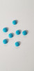 Turquoise STURB1 domed (convex) cabochons 3mm diameter x 1.8mm thickness polished suitable for jewellery or other decorative purposes.