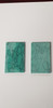 Turquoise Green M114 artificial stone blanks 30 x 50 x 2.2mm suitable for inlay. Can be cut with standard cutting tools - jewellery saw similar in characteristics to mother of pearl (hardness approx. 3. Can be sanded and polished same way as shell material. All pcs are A grade good on both sides.