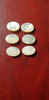 1 set White MOP tuning peg 6pc set 16x22x6.5mm no hole A grade