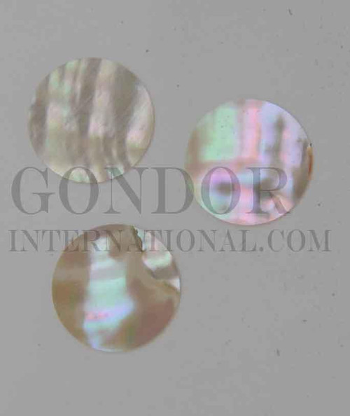 1pc Awabi dots polished 1 side 20x0.5mm