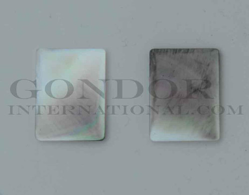 1pc Black MOP cabochons rectangle 20x15x2.3mm