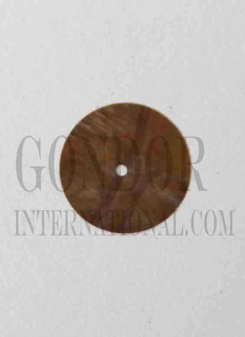 1pc Black MOP dots 18.77x0.12thick x 1.55mm center hole