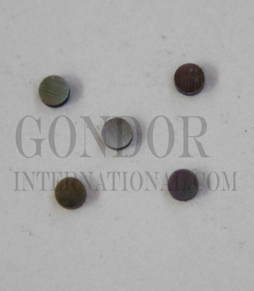1pc Black MOP dots 2.5x1.3mm