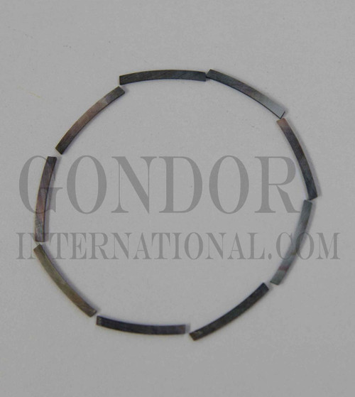 1inch Black MOP strips curved 1.6xRx1.3x81mm