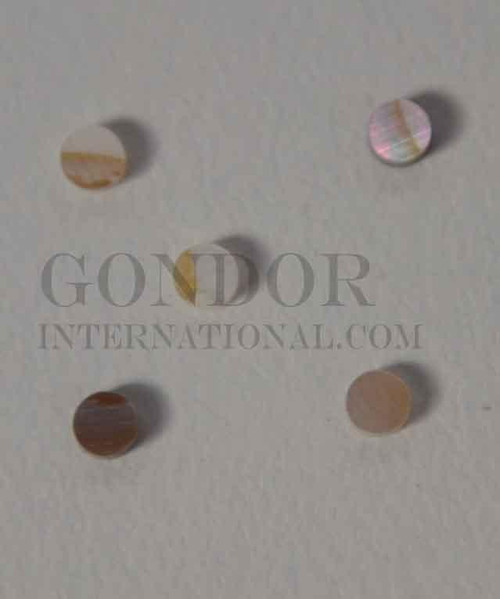 1pc Brown mussel dots 2x1.3mm