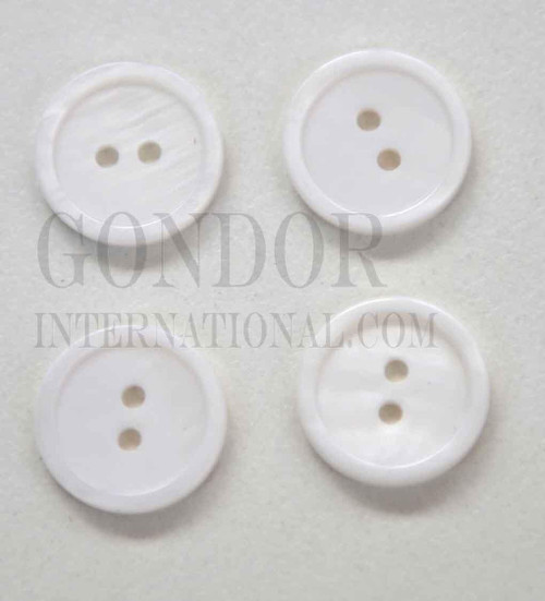 1pc Fresh Water Pearl button 2H 18Lx1.8mm