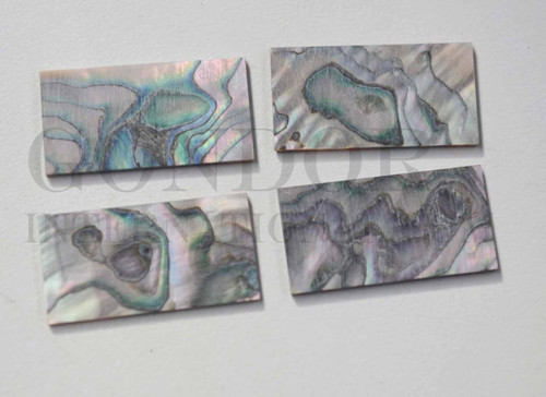 1pc Green abalone blanks 22x42x1mm