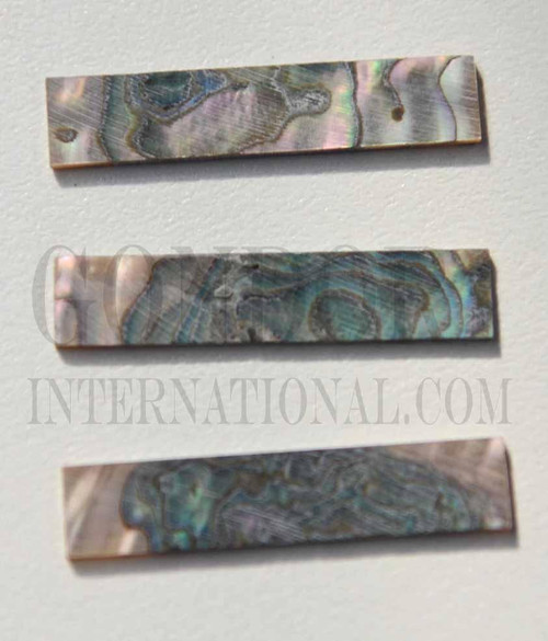1pc Green abalone blanks 9x42x1mm