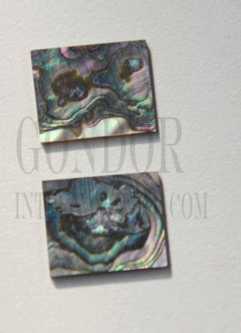 1pc Green abalone blanks heart 22x27x1.5mm