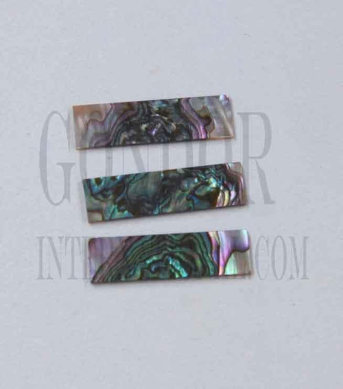 1pc Green abalone blanks heart 9.5x32x1mm