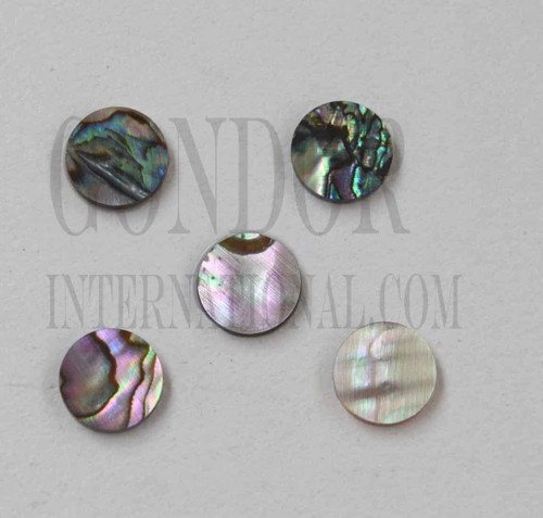 1pc Green abalone dots 7.2x1.3mm