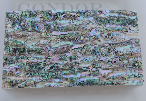 1pc Green abalone heart laminated sheet 135x235x1.3mm