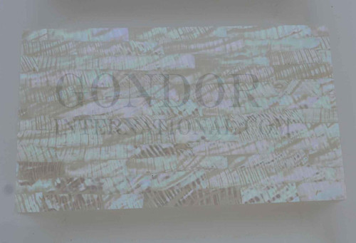 1pc Green abalone rippled laminated sheet 135x235x1.3mm