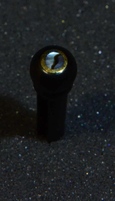 1 set Guitar bridge pins Size 2A Ebony brass + Paua dot