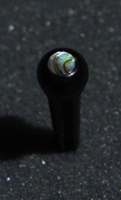 1 set Guitar bridge pins Size 2A Ebony with Paua dot