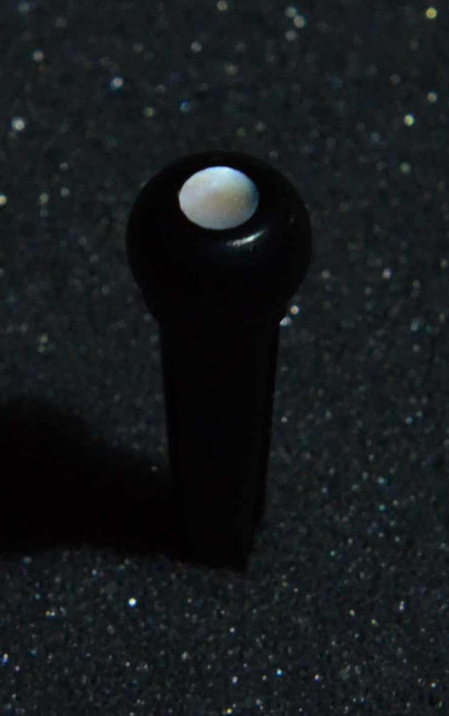 1 set Guitar bridge pins Size 2A Ebony W. MOP dot