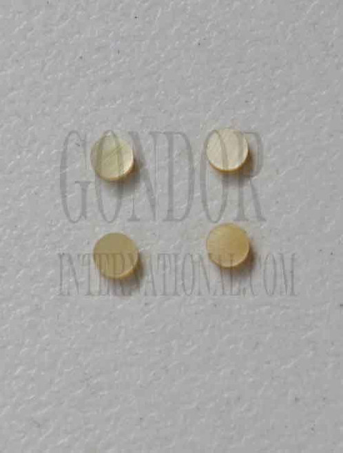 1pc Gold MOP dots 2.5 x 1.3mm
