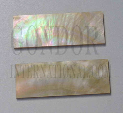 1pc Gold MOP inlay feather blanks 32x110-120x1.6mm