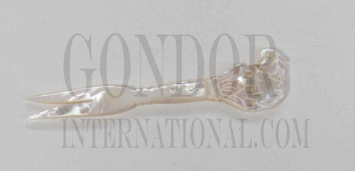 1pc Mother of Pearl elephant forks white 91mm