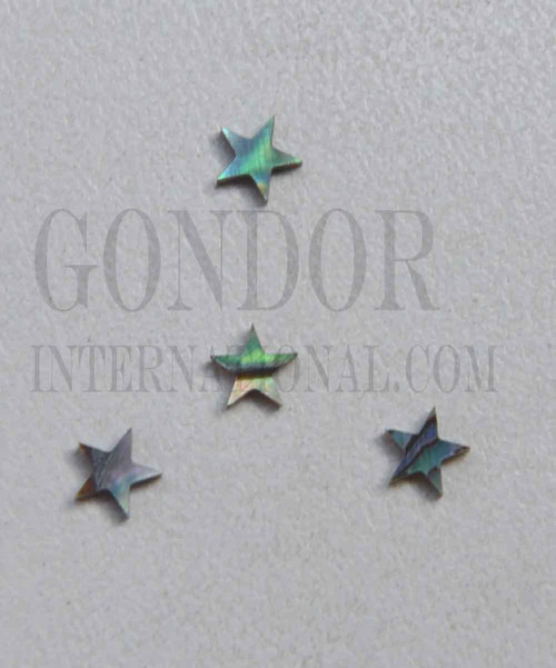 1pc Paua 5p star 6x1.5mm