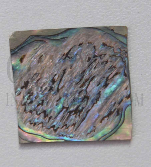 1pc Paua heart blanks 25-30x25-30x1mm