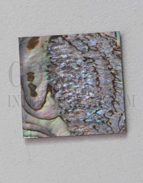 1pc Paua heart blanks 25x25x1.3mm