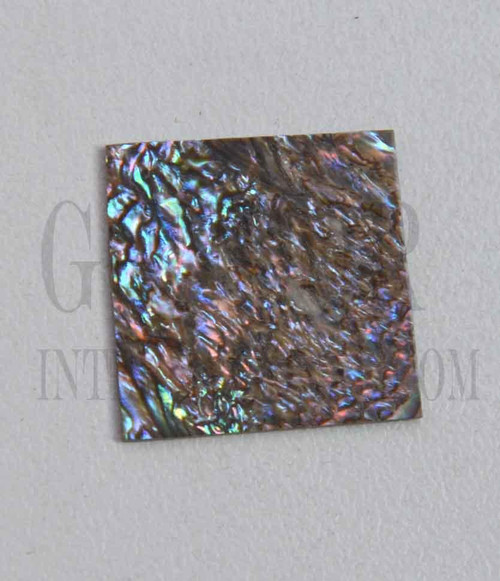 1pc Paua heart blanks 25x25x1mm