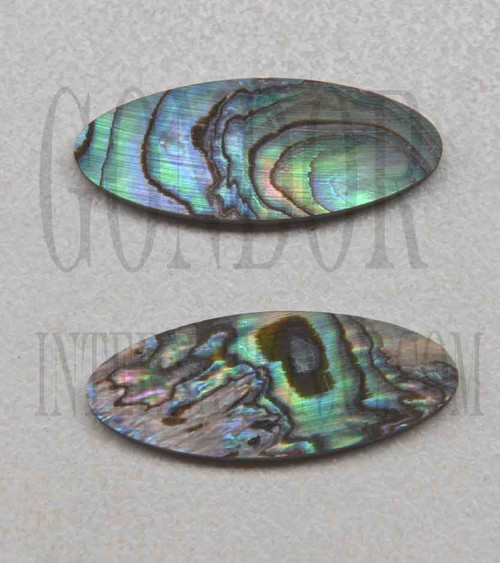 1pc Paua oval blanks 10.3x36.2x1.7mm