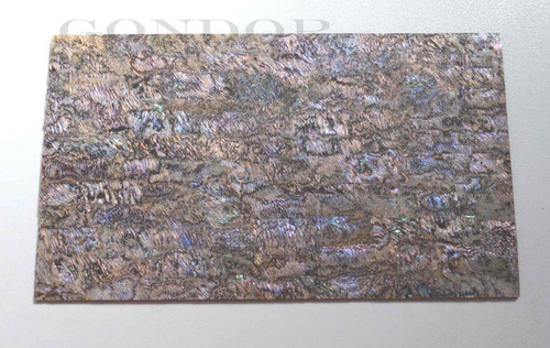 1pc Paua veneer heart 140x240x0.15mm