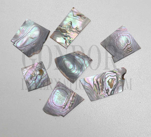 1oz Red abalone blanks mix size 1.7mm