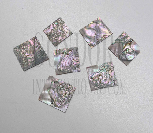 1oz Red abalone blanks mix size heart 1.5mm