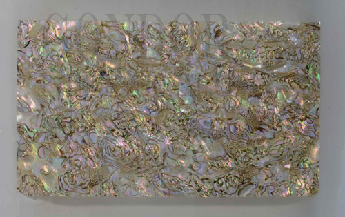 1pc Red abalone heart laminated sheet 135x235x1.5mm