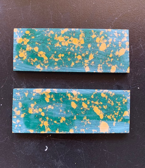 1pc Arizona Jade CH2D2 reconstituted stone blanks 30 x 70 x 1.5mm