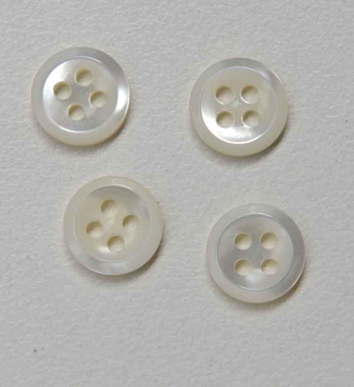 1pc Trochus buttons 4H 18Lx1.6mm