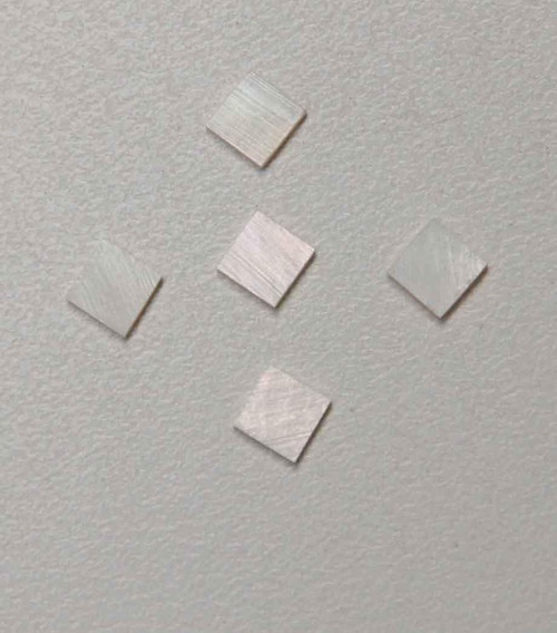 1pc White MOP blanks 6.1x6.1x2mm
