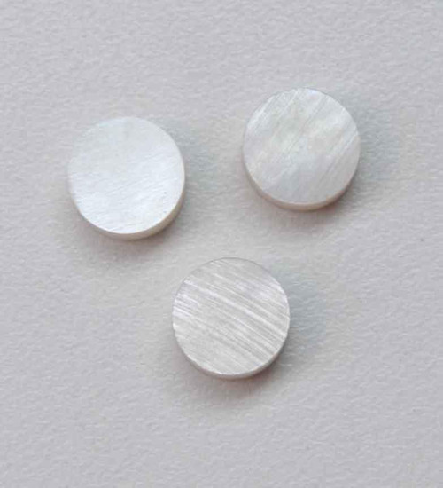 1pc White MOP button blanks 18Lx5mm