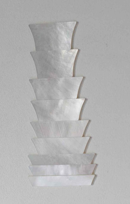 1set White MOP crown blank set 1.5mm