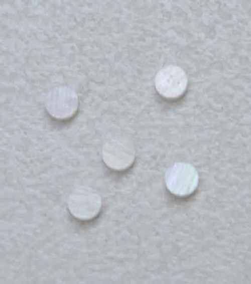 1pc White MOP dots 1x1.3mm