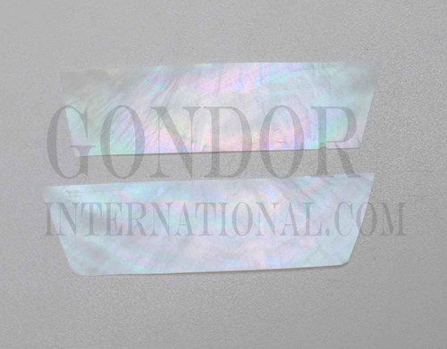 1pc White MOP feathers 35x120x0.15mm