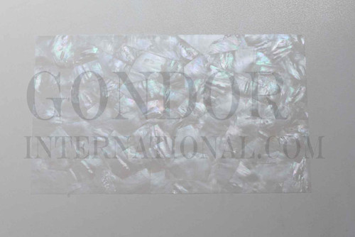 1pc White MOP veneer 140x240x0.15mm
