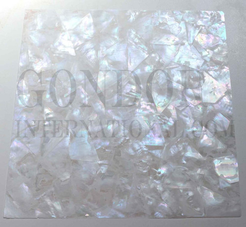 1pc White MOP veneer 305x305x0.25mm