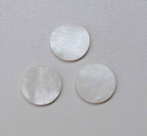 1pc White MOP discs 15x1.5mm