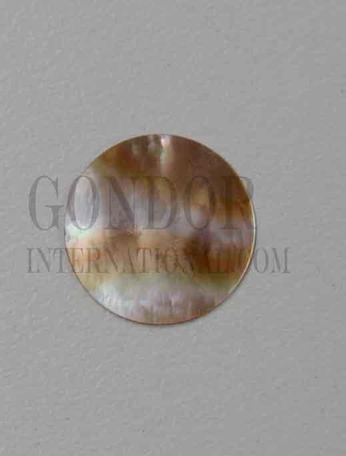 Brownlip Mother of Pearl shell discs 20mm diameter 0.5mm thickness polished 1 side round flat shell pcs cut to precise diameter and thickness. Ideal for use in watch dials, marquetry and general inlay or jewellery decorations. All pcs are A grade.