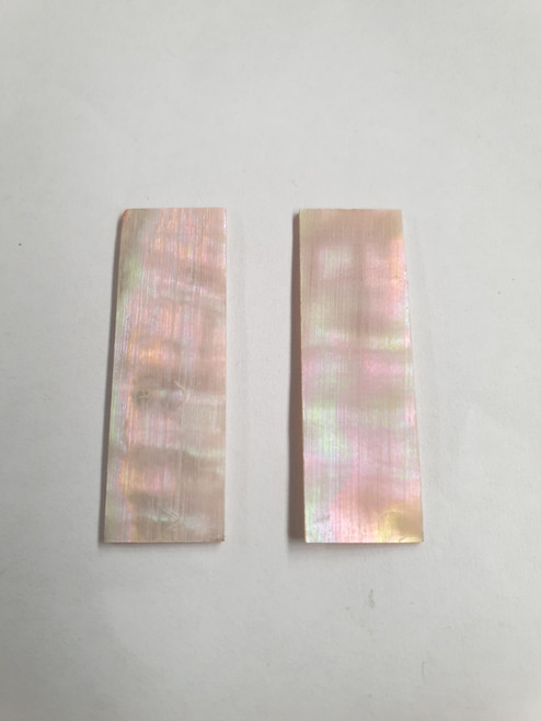Awabi inlay blanks 11.5 x 36 x 1mm A grade - good on both sides, also used as Awabi (Goldfish) bow slides for violin and cello.