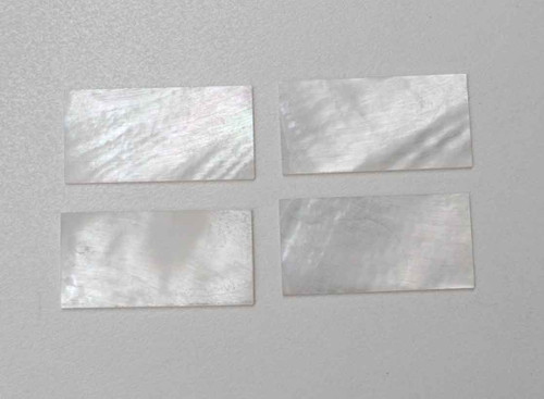 White Mother of Pearl flat blanks size 22mm (0.866") width x 42mm (1.65") length x 2mm (0.08") thickness A grade good on both sides.polished 1 side